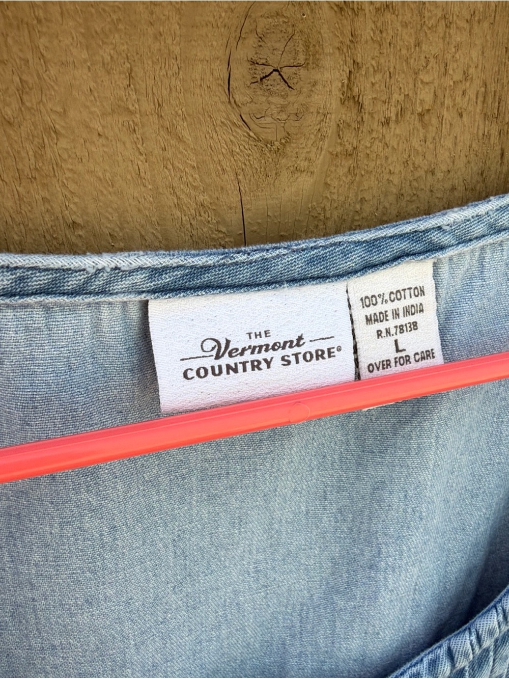 Vintage Women’s The Vermont Country Store Denim Sleeveless Dress Size Large - Picture 6 of 9